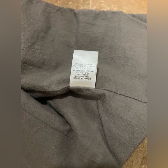 Helmut Lang tan distressed vintage leather blazer size small - Picture 12 of 13